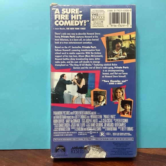New sealed VHS Howard Stern Private Parts goes from nerd to media superstar - Picture 2 of 2